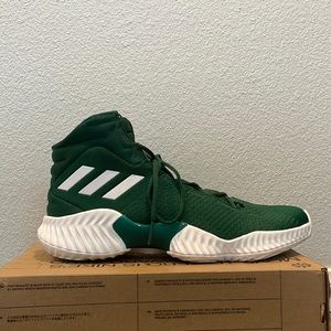 Brand New Adidas Pro Bounce Green/White Men’s Basketball Shoes